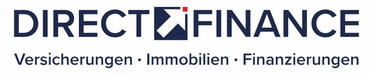 Logo von Direct Finance, spezialisiert auf Versicherungen, Immobilien und Finanzierungen, im Kontext der Zusammenarbeit mit AS-Bau-OWL im Bauwesen.