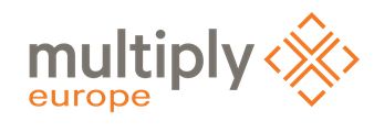 Logo von Multiply Europe, einem Partnerunternehmen von AS-Bau-OWL, das in der Bauindustrie tätig ist.